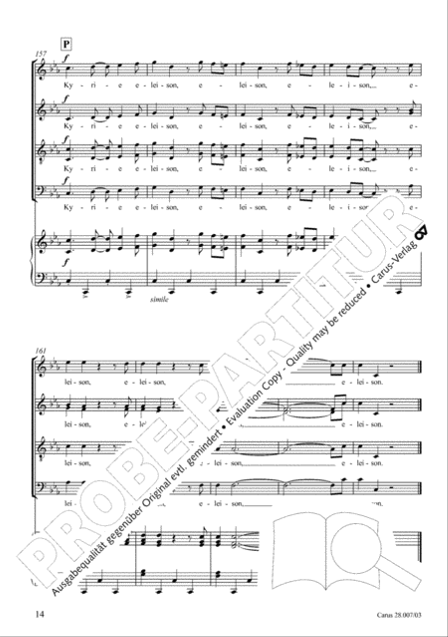 Missa latina 4-Part scores gallery preview page 15