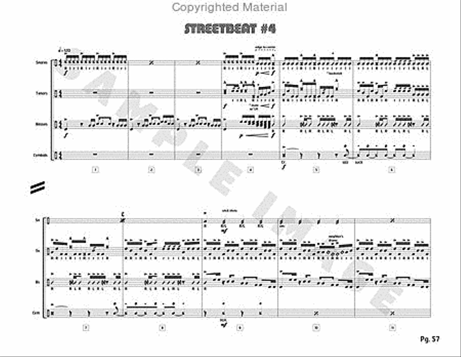Stadium 54 Percussion scores gallery preview page 25