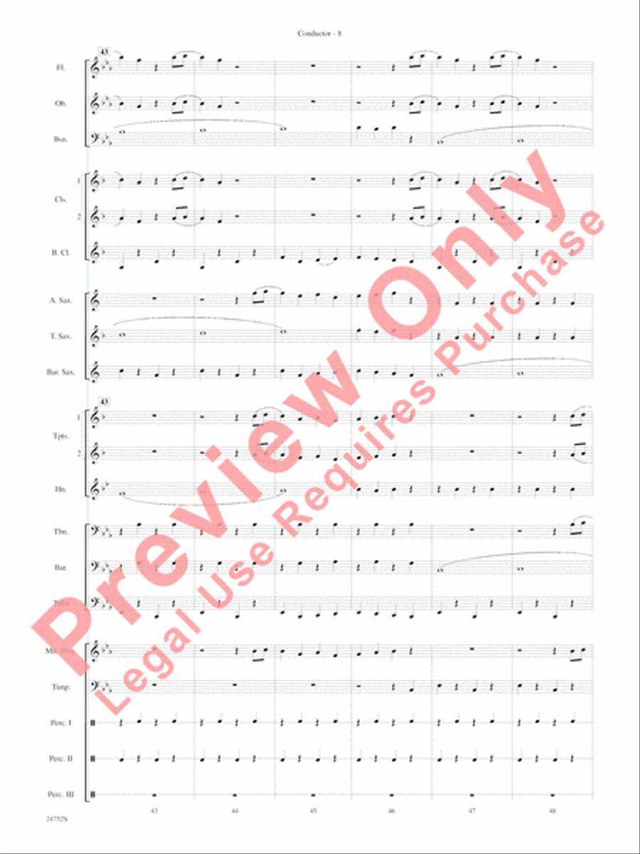 Charlie and the Chocolate Factory, Suite from Concert Band scores gallery preview page 11