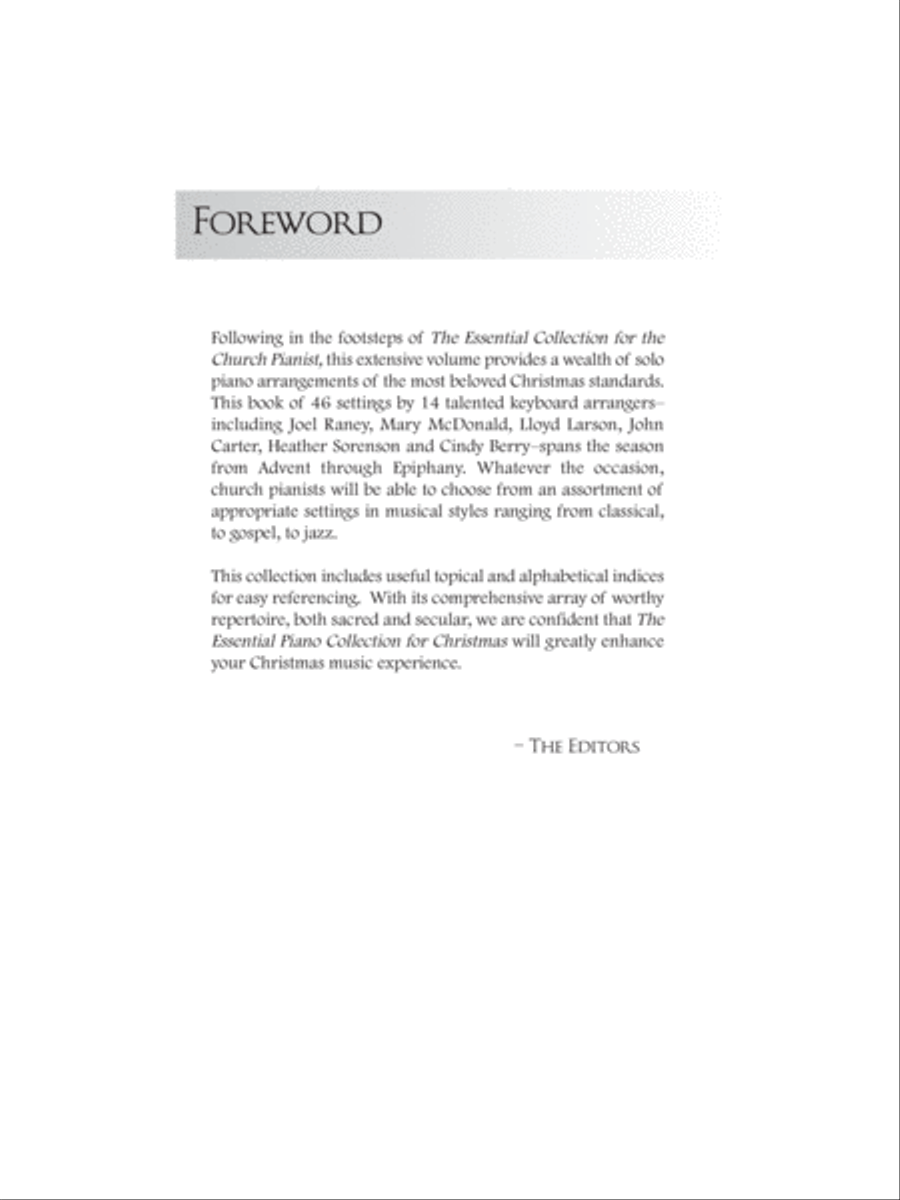 The Essential Collection for Christmas Piano Solo scores gallery preview page 3