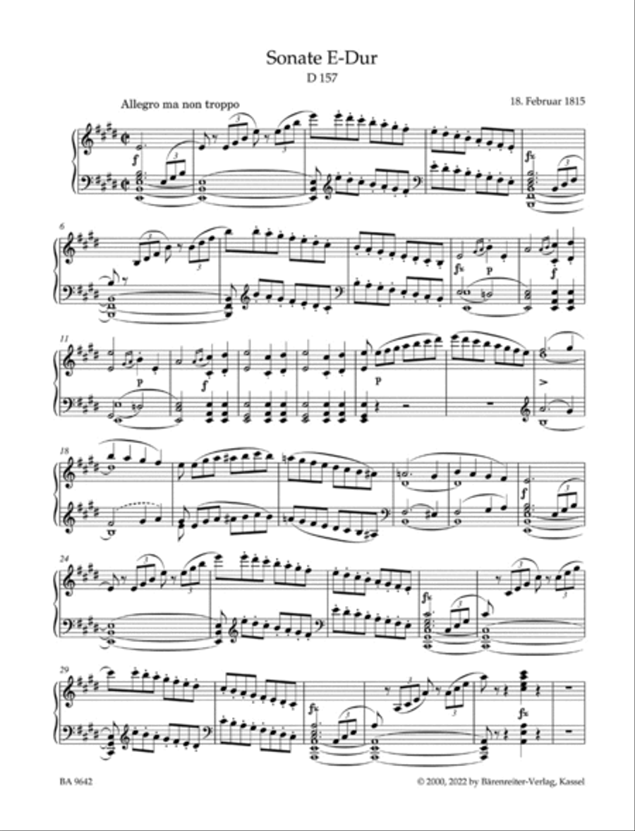 Piano Sonatas I Piano Sonatas I Piano Solo scores gallery preview page 2