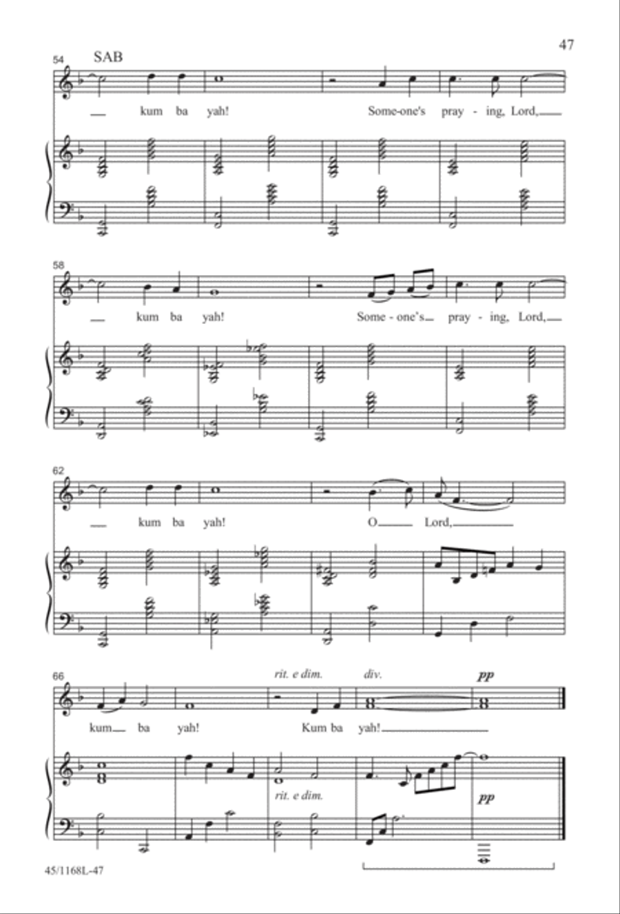 8 Anthems for About 12 Singers 3-Part scores gallery preview page 47