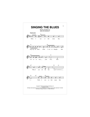 Book cover for Singing The Blues