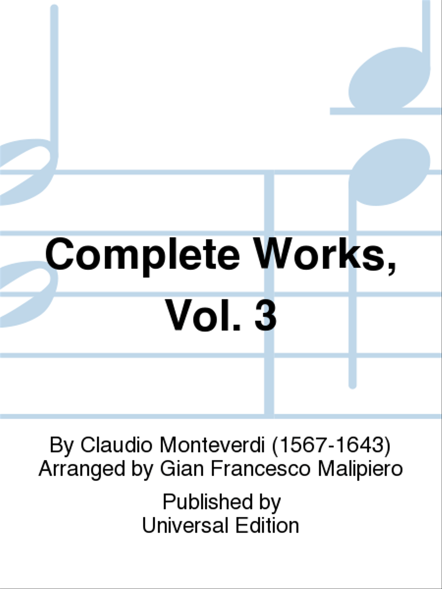 Complete Works, Vol. 3 Complete Works, Vol. 3 School and Community scores gallery preview page 1