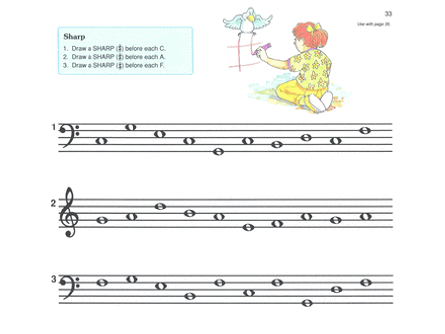Alfred's Basic Piano Prep Course Activity & Ear Training, Book B Piano Method scores gallery preview page 3