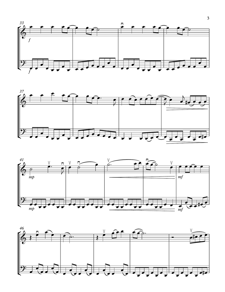 Ain't No Mountain High Enough String Duet scores gallery preview page 3