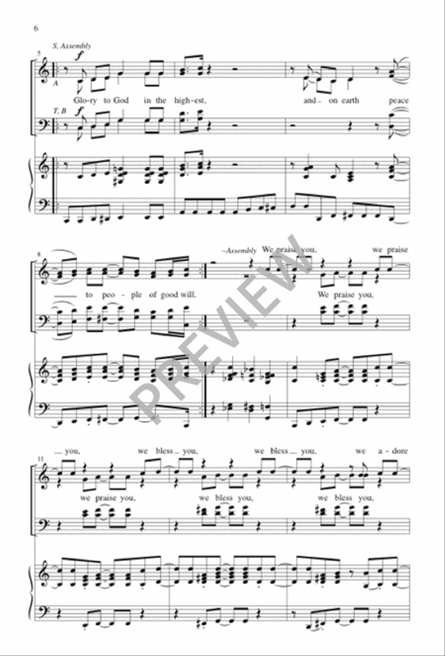 The Sound of My People - Choral / Accompaniment Edition 4-Part scores gallery preview page 7