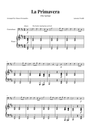 La Primavera (The Spring) by Vivaldi - Double Bass and Piano