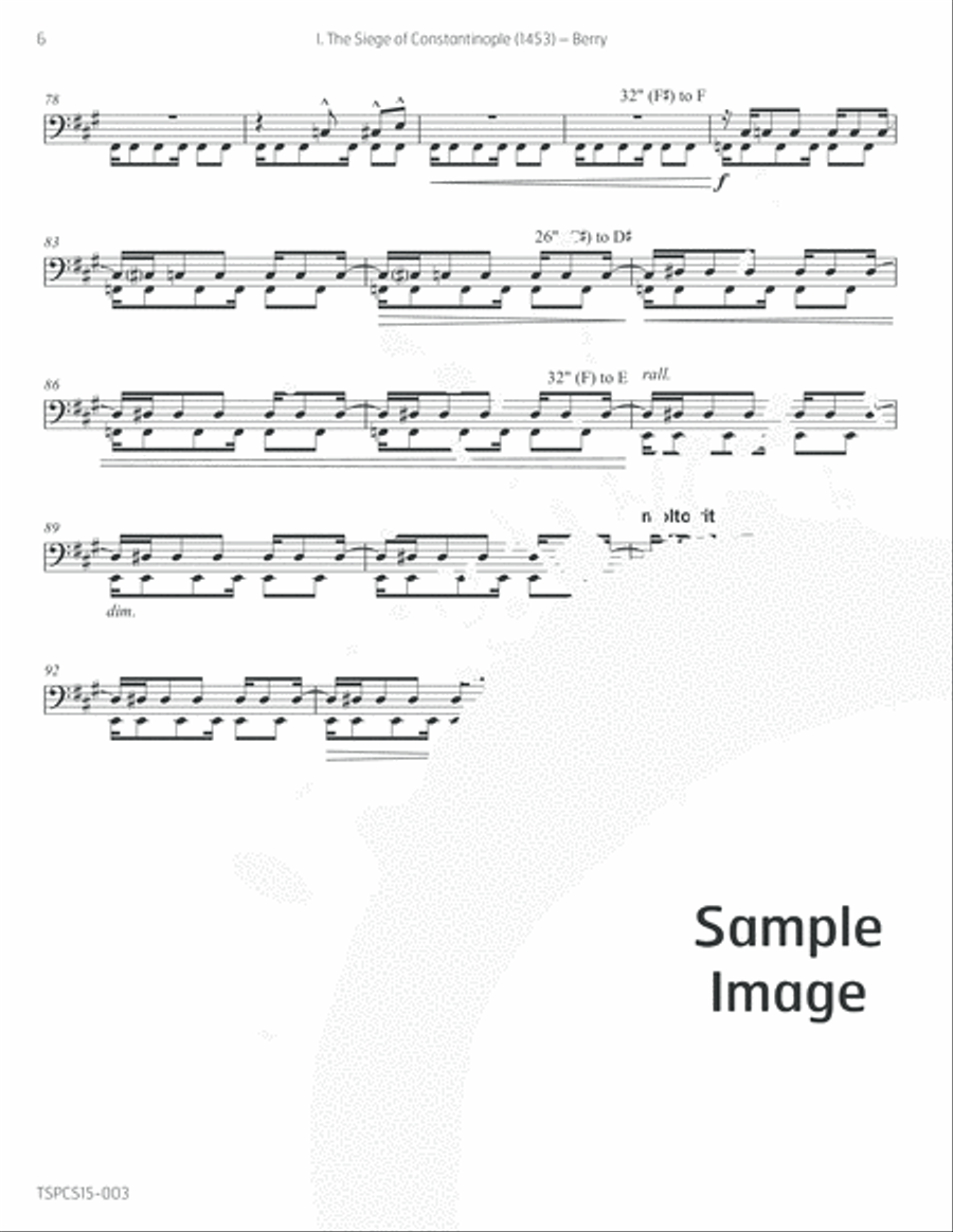 Mehteran Percussion scores gallery preview page 7