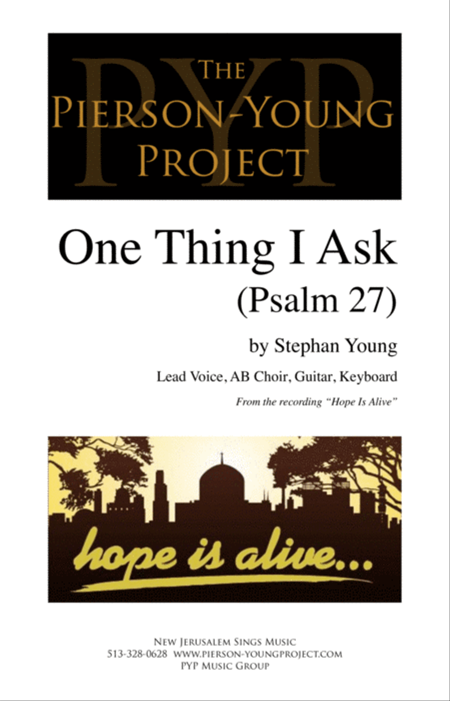 One Thing I Ask - Psalm 27 Choir scores gallery preview page 1