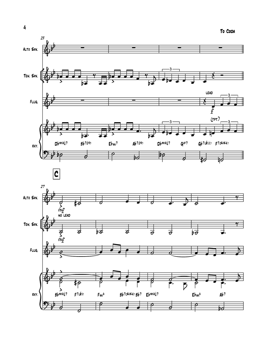 My Little Brown Book Jazz Ensemble scores gallery preview page 4