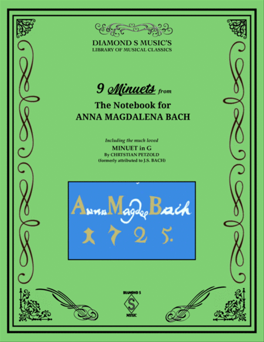 9 Minuets from the Notebook for Anna Magdalena Bach - J.S. Bach and others - Piano Solo Piano Solo scores gallery preview page 1