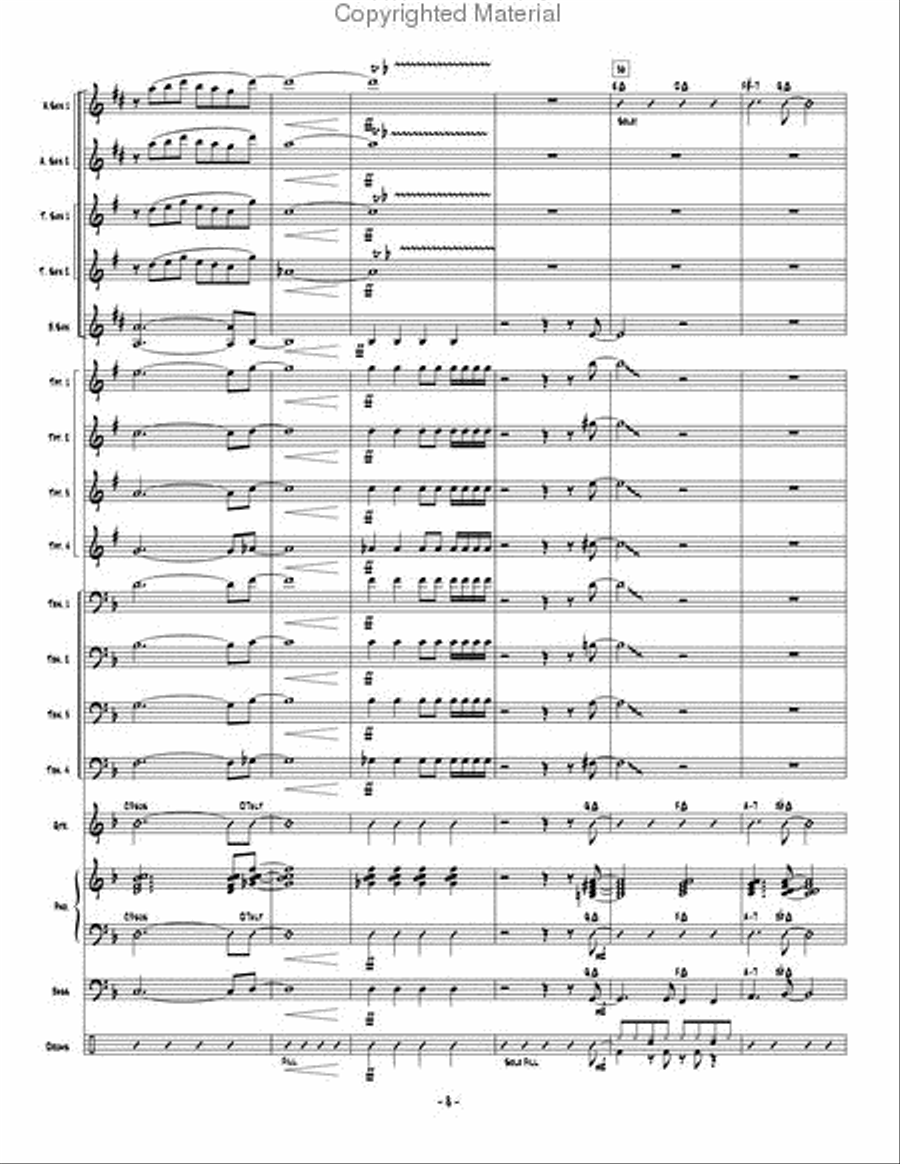 Changing Lanes Changing Lanes Jazz Ensemble scores gallery preview page 9
