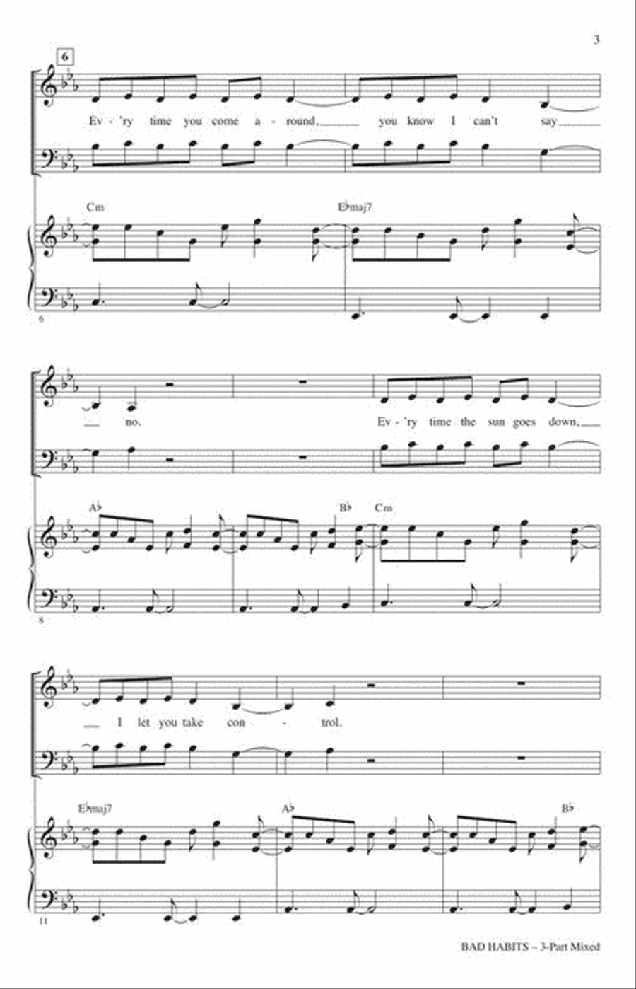 <br>Sheet music extract