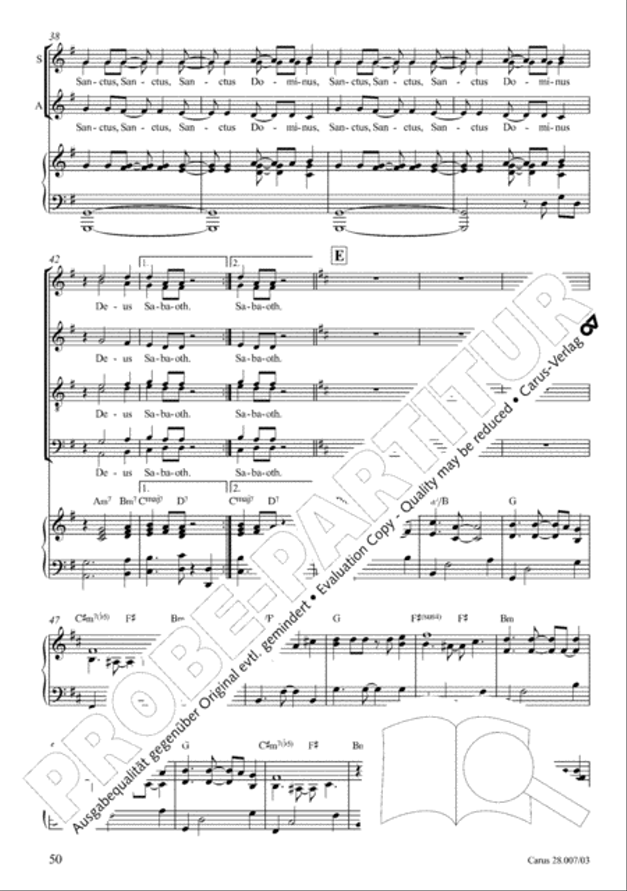 Missa latina 4-Part scores gallery preview page 51