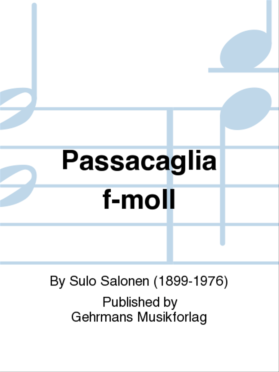 Passacaglia f-moll