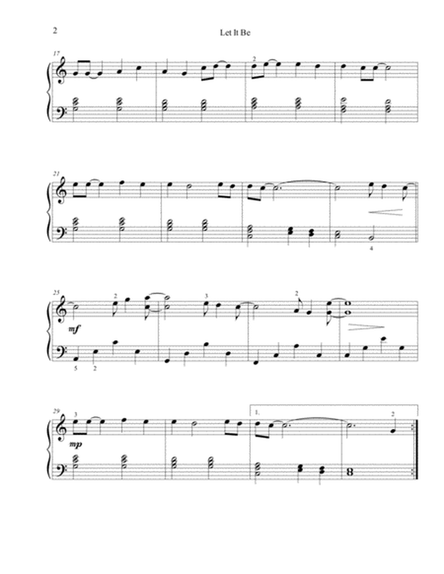 Let It Be - intermediate piano image number null