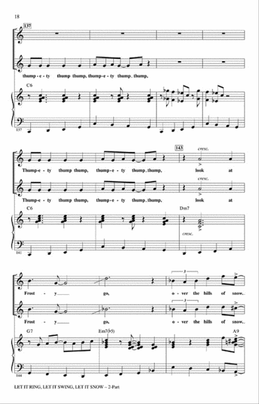 Let It Ring, Let It Swing, Let It Snow 2-Part scores gallery preview page 4