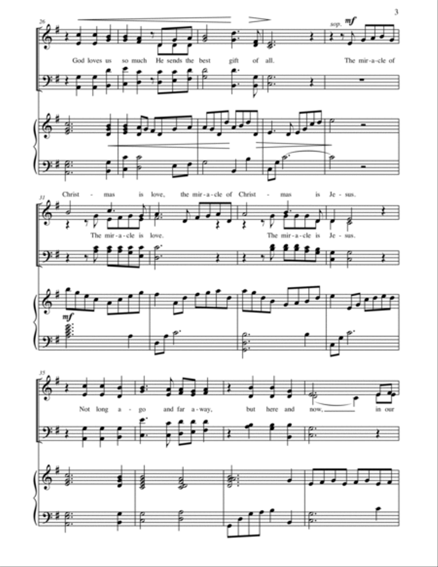 The Miracle of Christmas 4-Part scores gallery preview page 4