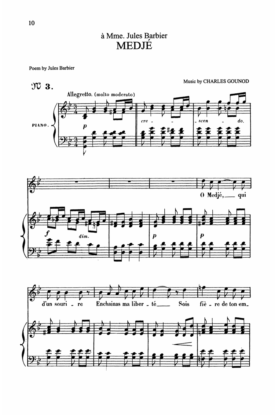 Gounod: Songs, Volume II, High Voice (French)