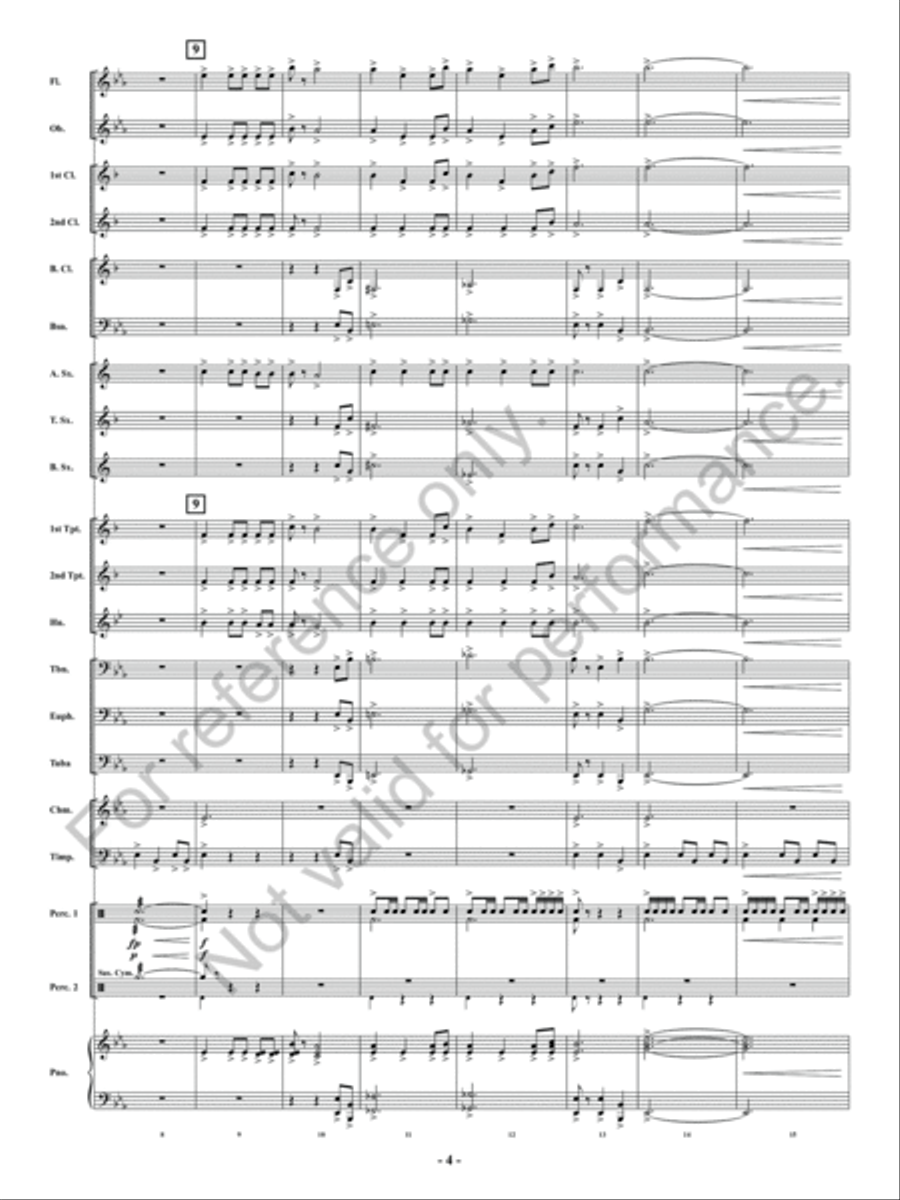 Summon The King Summon The King Concert Band scores gallery preview page 5