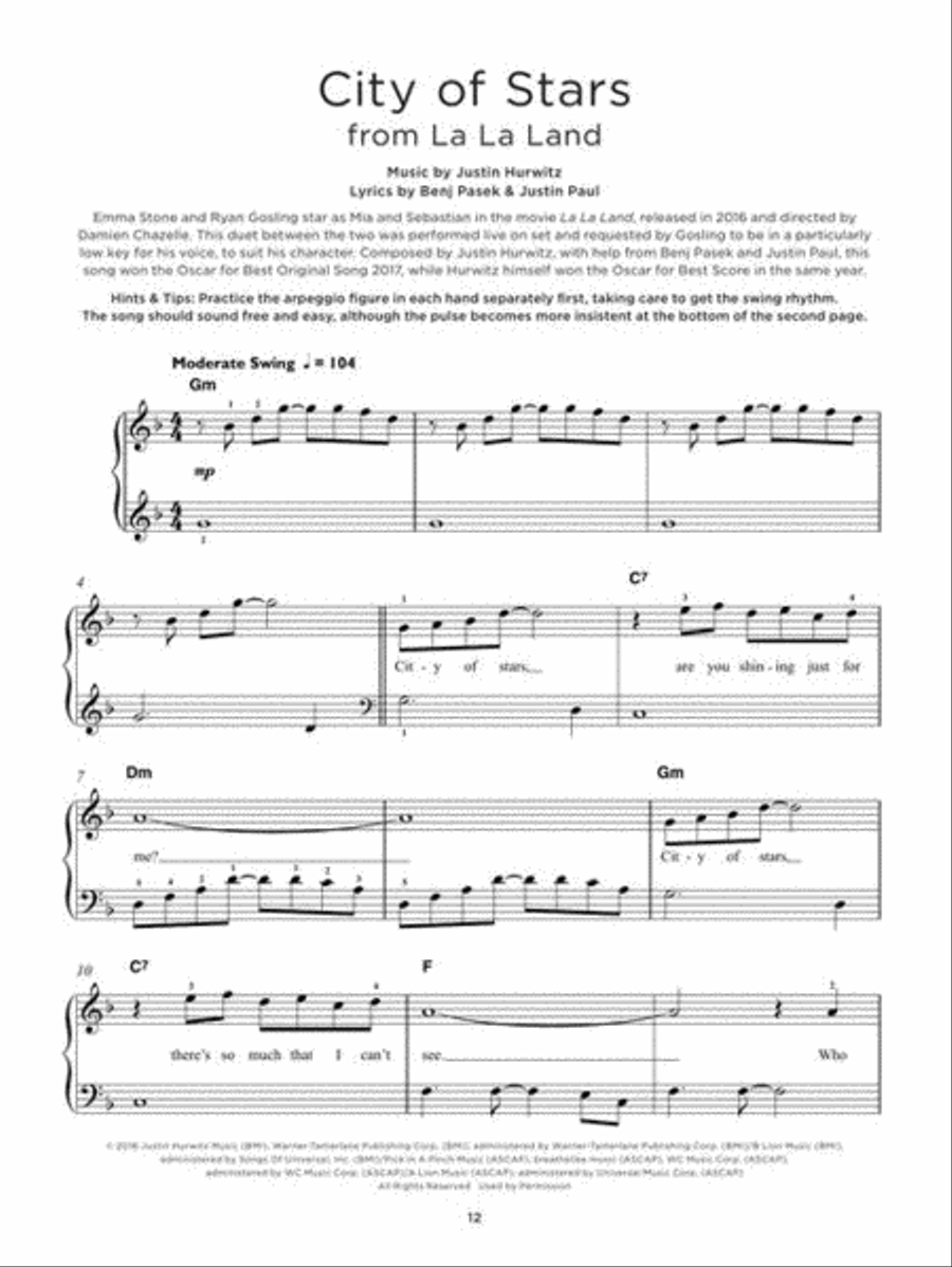 Really Easy Piano – Movie Musicals Easy Piano scores gallery preview page 6