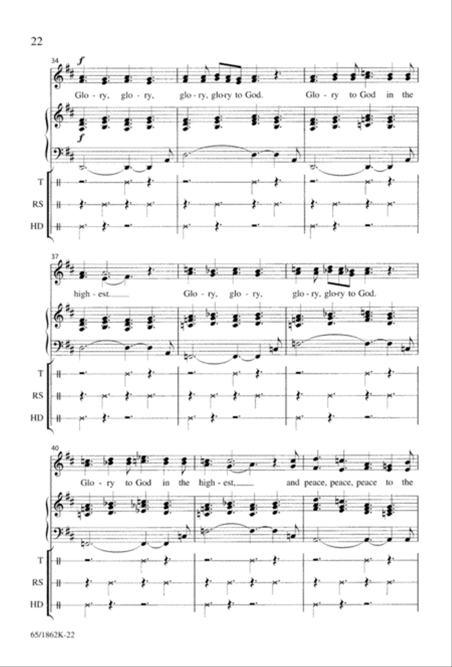 A Long, Long Way to Bethlehem Unison Choir scores gallery preview page 24
