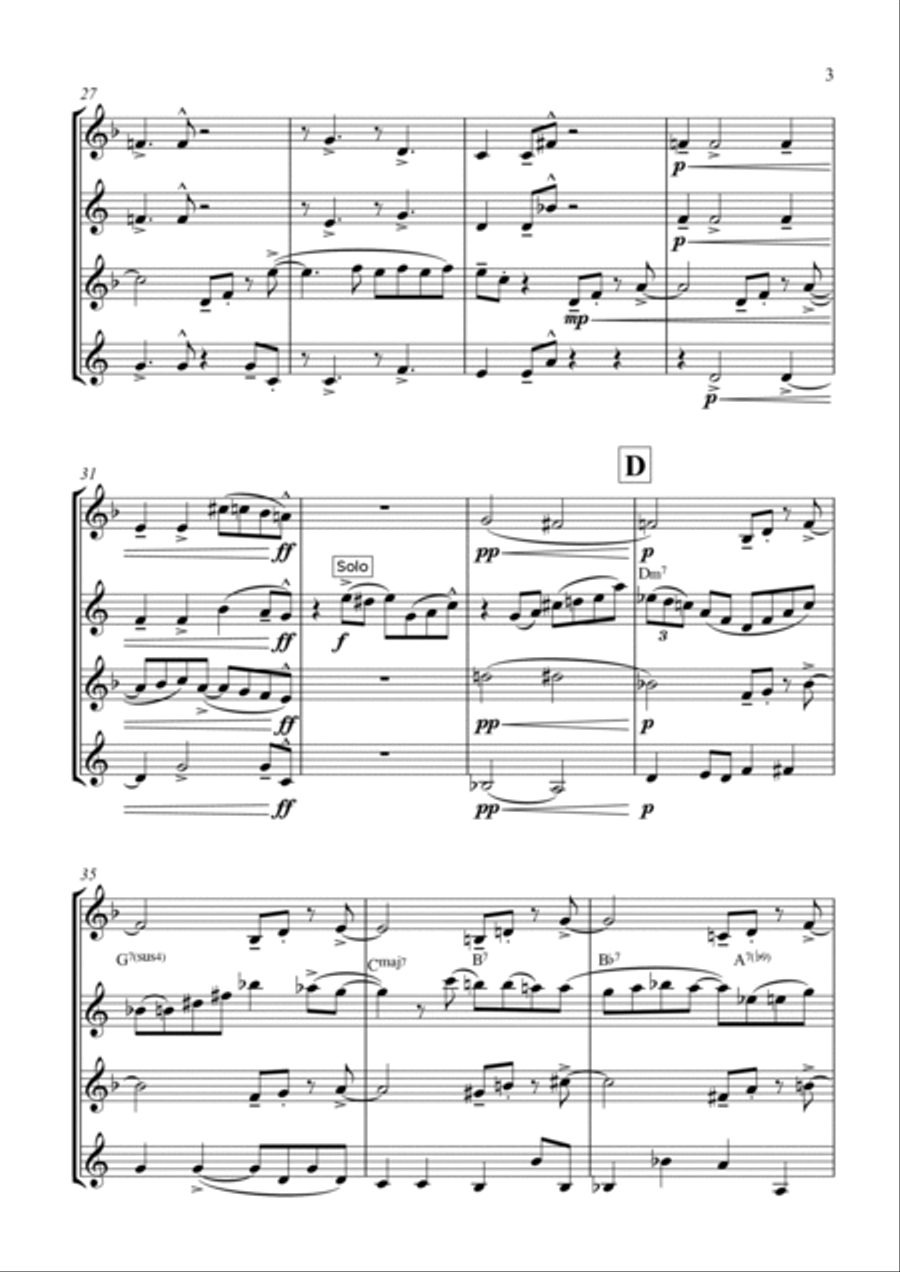 Pure Imagination Woodwind Quartet scores gallery preview page 3