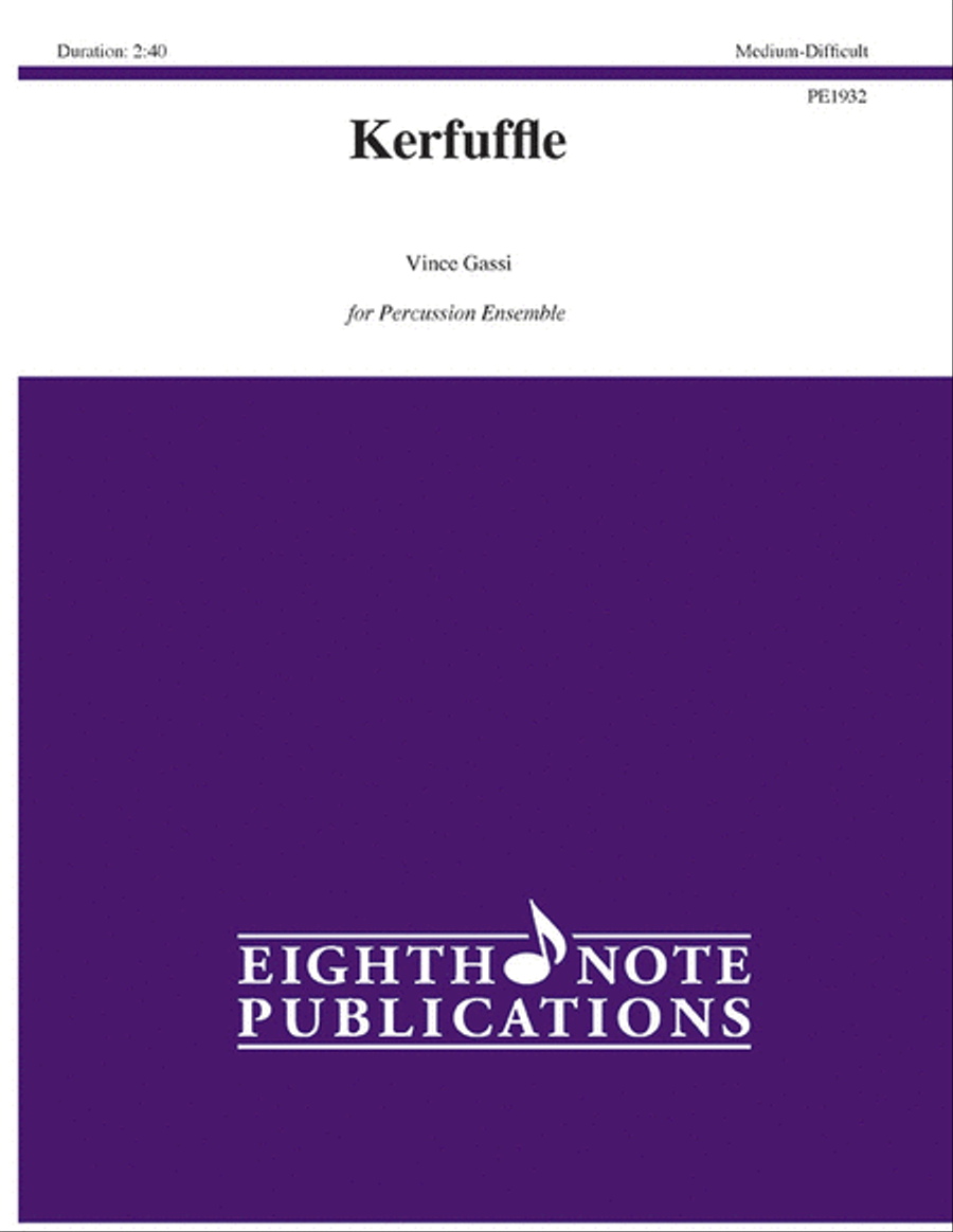Kerfuffle Percussion Ensemble scores gallery preview page 1