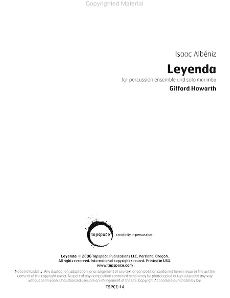 Leyenda Percussion Ensemble scores gallery preview page 2