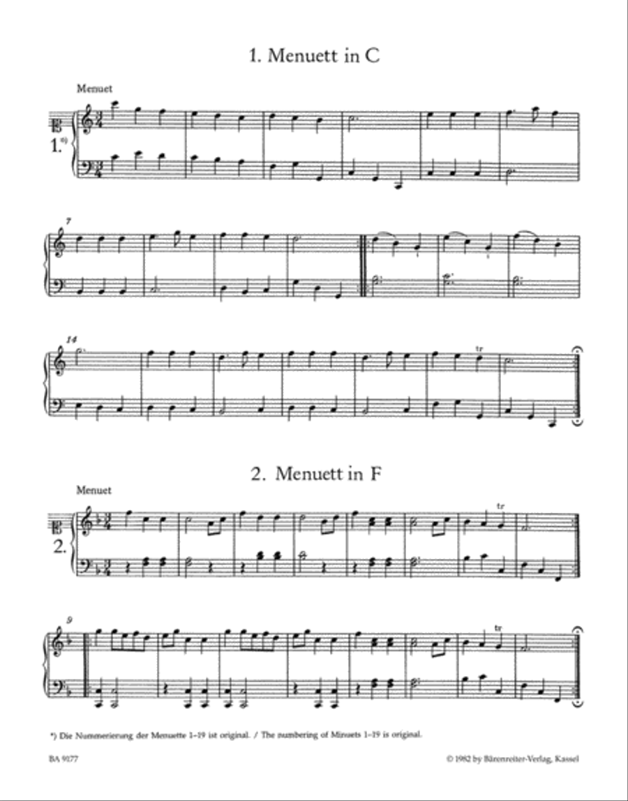 The Music Books of Mozart and His Sister for Piano Piano Solo scores gallery preview page 2