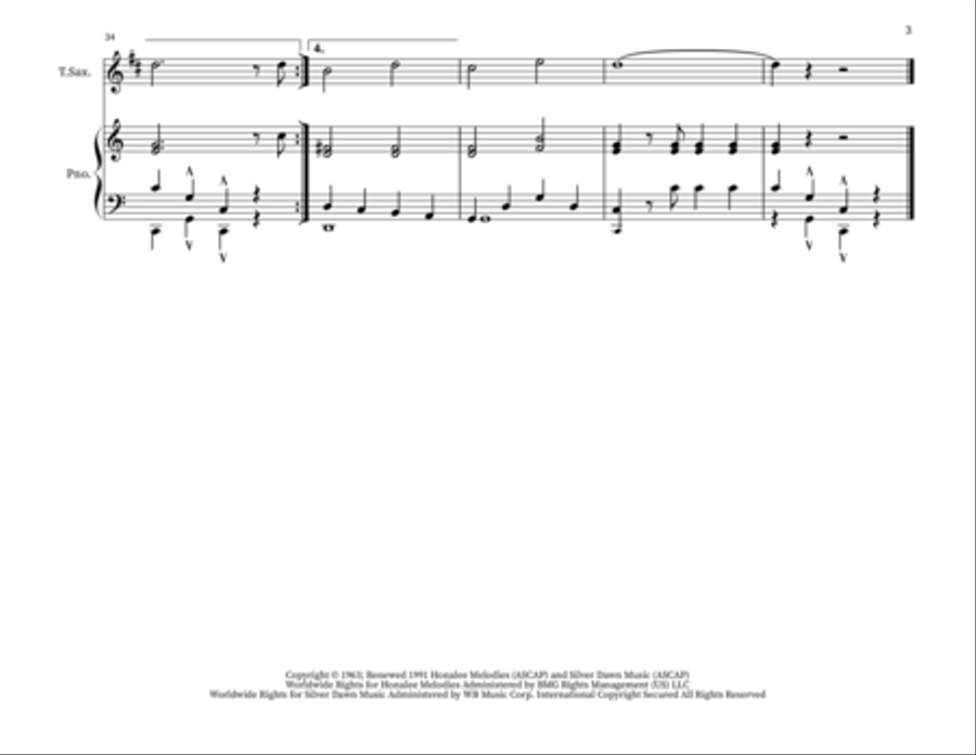 Puff The Magic Dragon Woodwind Duet scores gallery preview page 3
