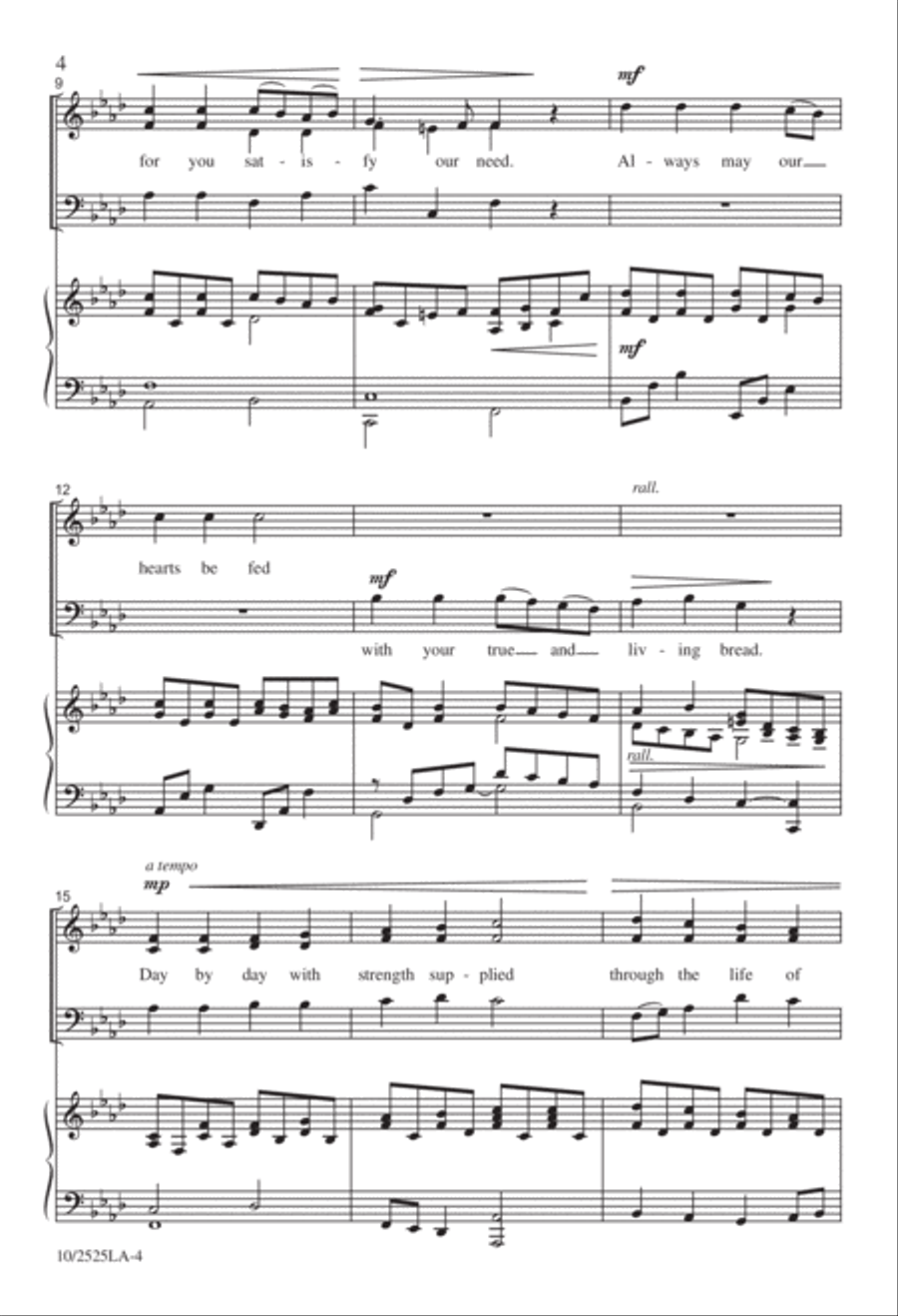 Bread of Heaven, Wine of Heaven 3-Part scores gallery preview page 4