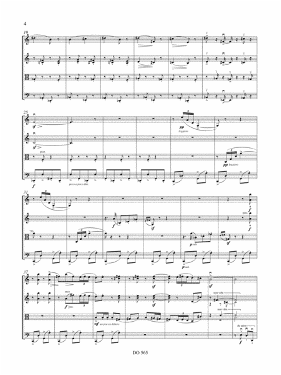 Quatuor à cordes no 1 String Quartet scores gallery preview page 4