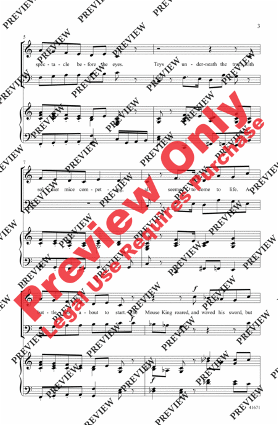 The Nutcracker . . . In About Three Minutes 3-Part scores gallery preview page 3