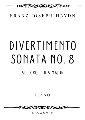 Book cover for Haydn - Allegro from Divertimento (Sonata no. 8) in A Major - Advanced