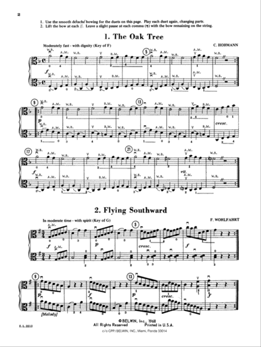 Beautiful Music for Two String Instruments, Book 2 Chamber Orchestra scores gallery preview page 2