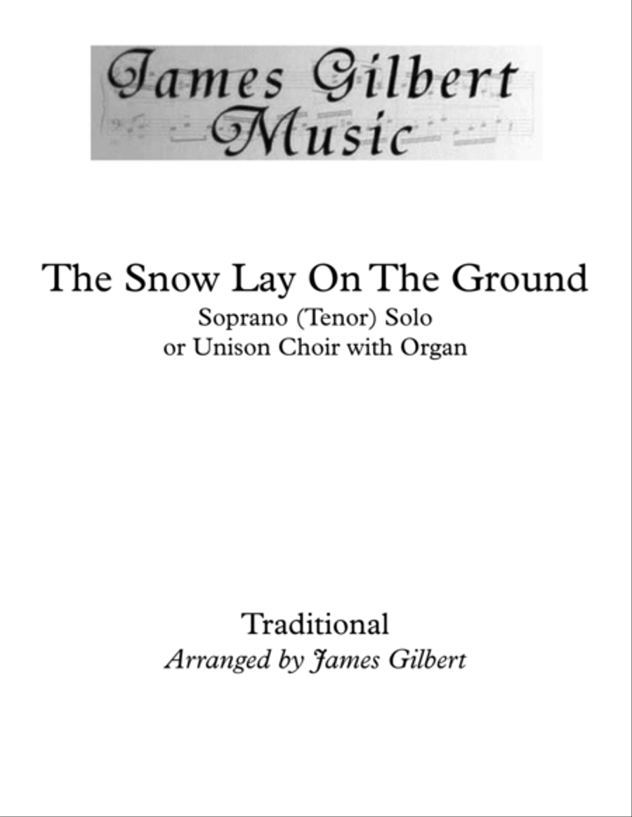 The Snow Lay On The Ground Vocal Duet scores gallery preview page 1