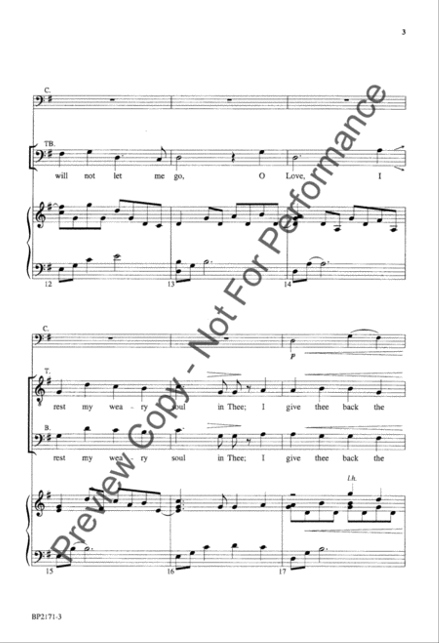 O Love - TTBB TTBB scores gallery preview page 4