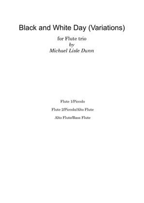Black and White Variations for Flute Trio