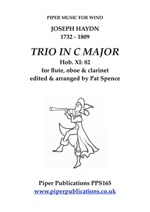 Book cover for HAYDN TRIO IN C MAJOR Hob.XI:82 for flute, oboe & clarinet