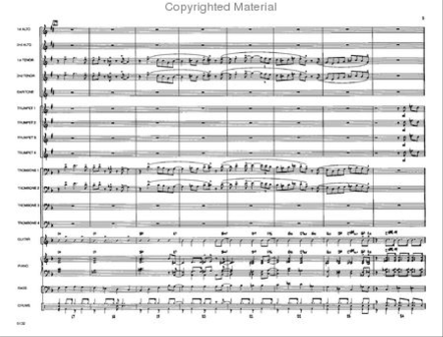 A Shuffle for Uncle Guido Jazz Ensemble scores gallery preview page 4