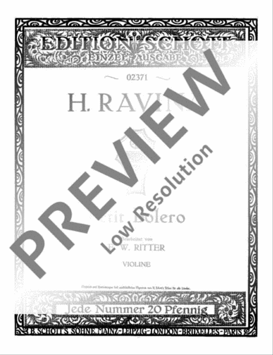 Petit Bolero Violin Solo scores gallery preview page 9