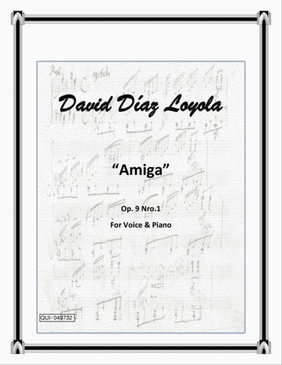Amiga Op.9 Nro.1 Voice scores gallery preview page 1