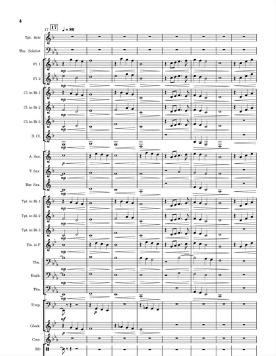 Lost and Found Concert Band scores gallery preview page 4