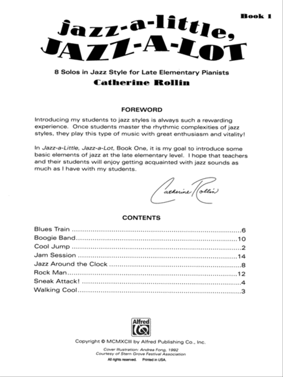 Jazz-a-Little, Jazz-a-Lot, Book 1 Easy Piano scores gallery preview page 2
