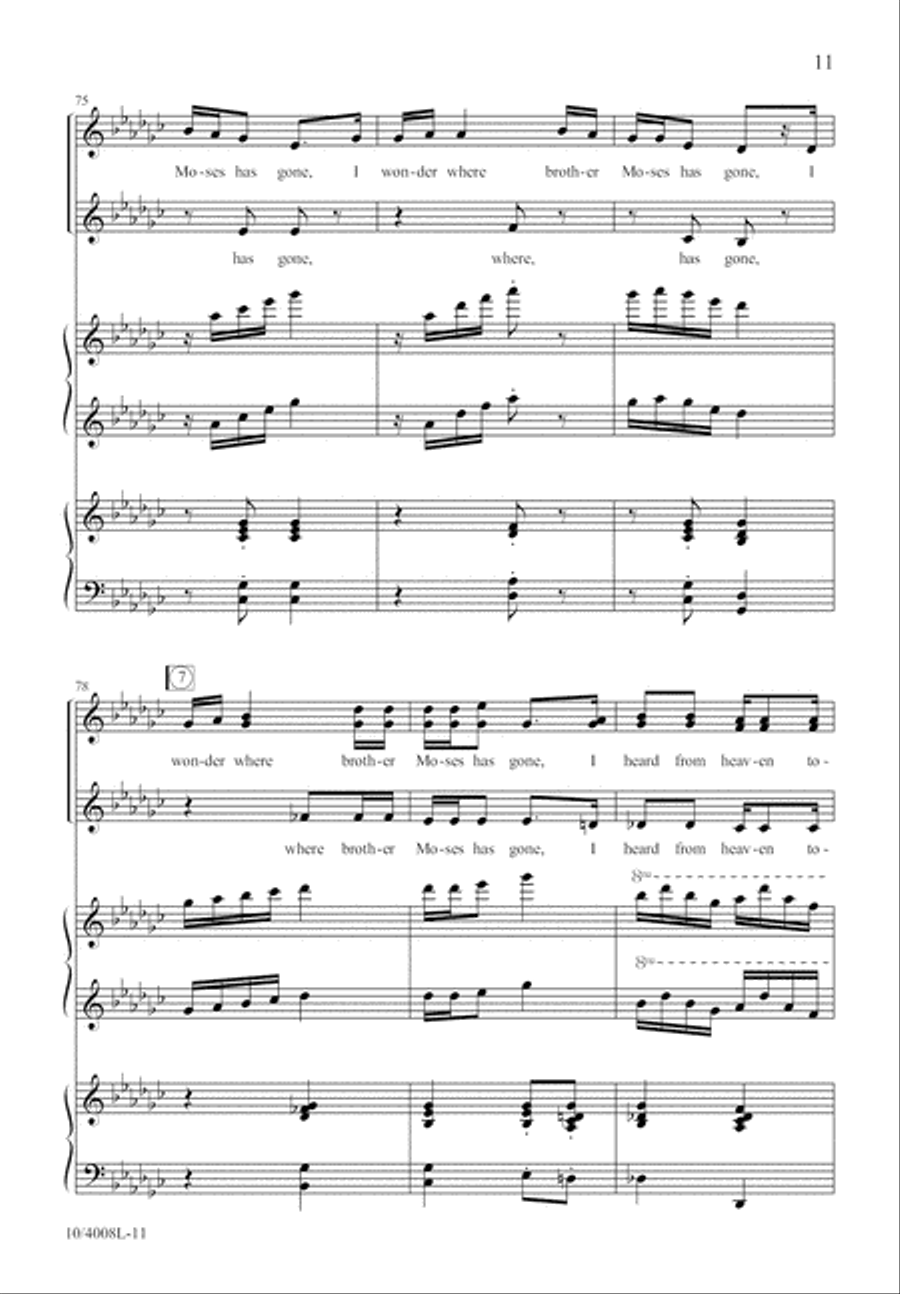 Peter, Go Ring Them Bells SSA scores gallery preview page 12