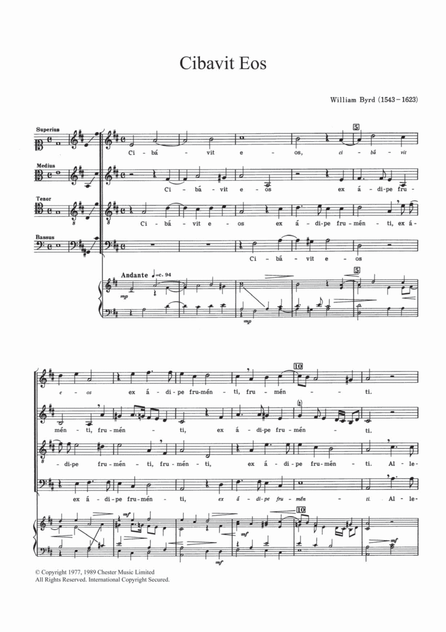 Cibavit Eos Cibavit Eos 4-Part scores gallery preview page 1