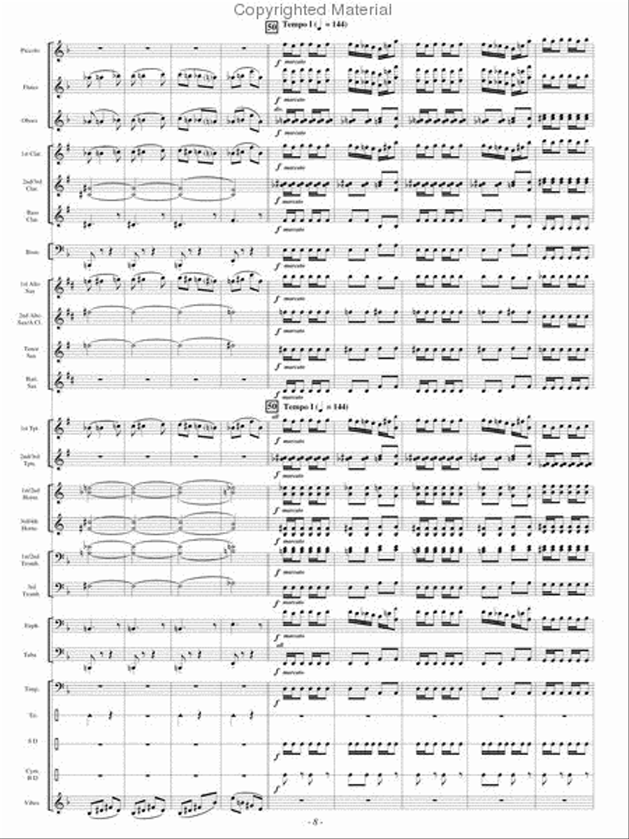 Festive Dance from Faust Concert Band scores gallery preview page 7