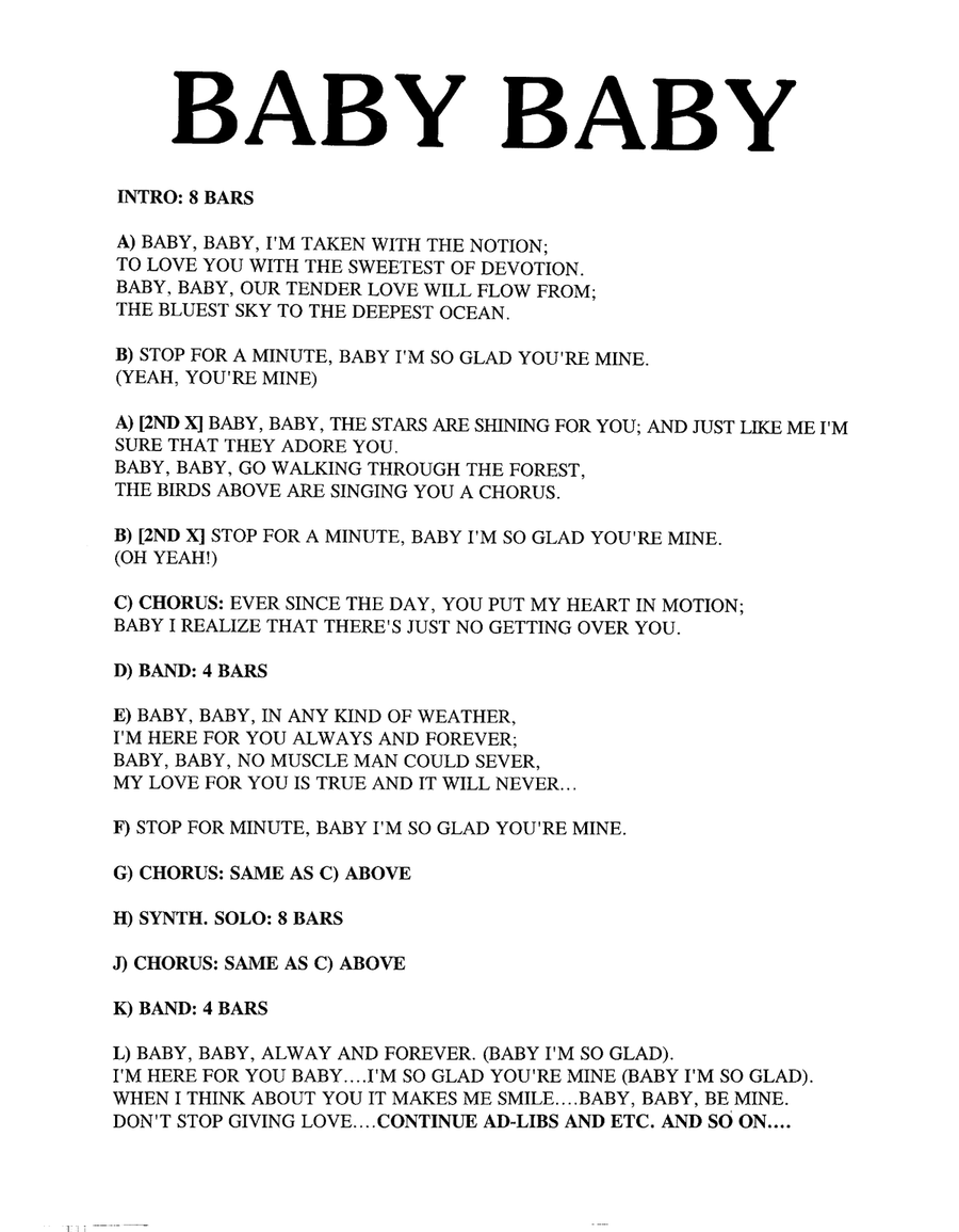 Baby, Baby Jazz Ensemble scores gallery preview page 1